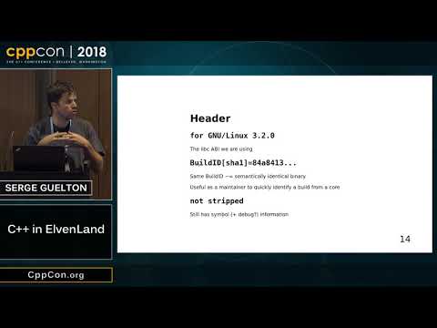 CppCon 2018: Serge Guelton “C++ in Elvenland”