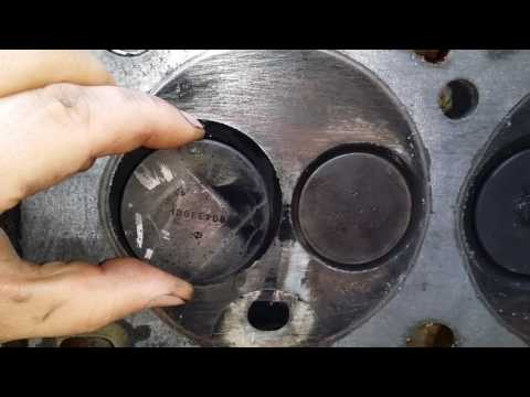 Bad valve guide on a diesel engine