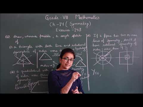 RIS || CLASS:- 7TH || SUBJECT:-  MATHS || CHAPTER:- 14 'SYMMETRY'  (EX.14.3, Q1 TO 4)