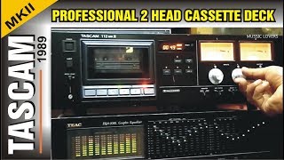 Video thumbnail for TASCAM 112 MKII PROFESSIONAL 2 HEAD CASSETTE TAPE DECK & RECORDER 1989 by mussic lovers