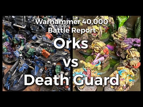 Warhammer 40K Battle Report - Orks vs Death Guard | 2022 BFS NETC Round 2