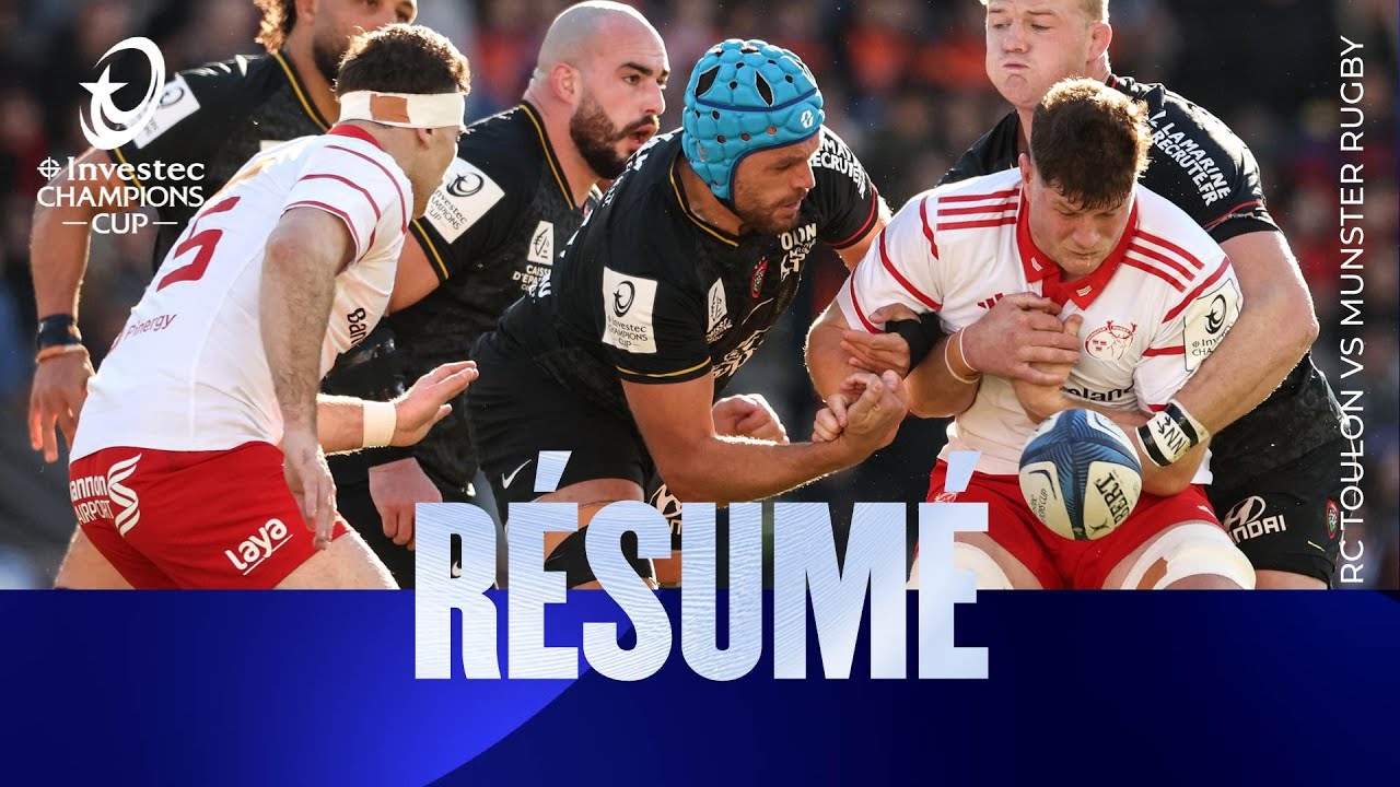 Résumés - RC Toulon v Munster Rugby | Investec Champions Cup 2025/26