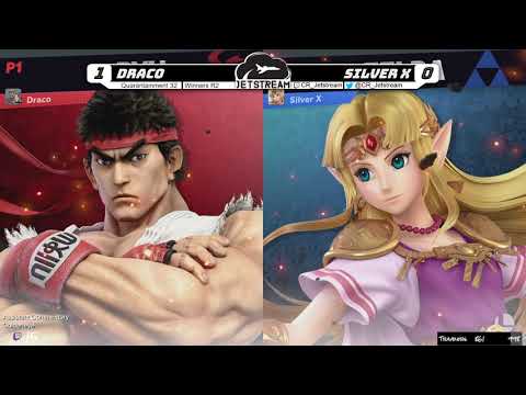 Quarantainment 32 Winners R2 - Silver X (Mii Gunner, Zelda) Vs. Draco (Ryu) Smash Ultimate - SSBU