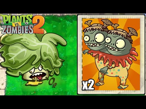 Plants Vs Zombies 2 - PvZ 2 Challenge | Every Plants Level 1 Power up Vs 2 Carnie Imp Twins
