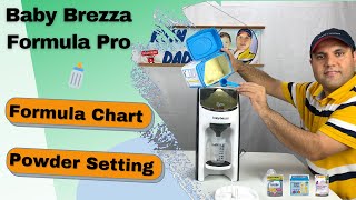 Baby Brezza Formula Chart - How to Find your Formula Setting (Baby Brezza Powder Setting)