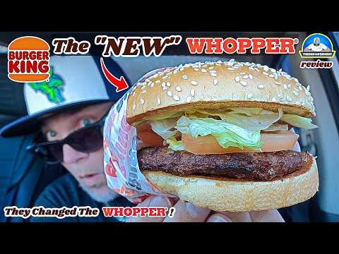 Burger King® NEW Whopper Review! 🍔❔| What Changes Did They Make And Is It Better?| theendorsement