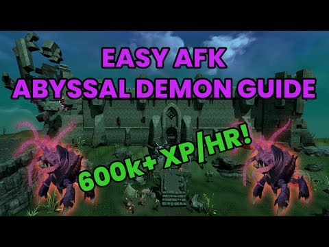 Easy AFK Abyssal Demon Melee Training Guide 2019 - 700k+ XP/Hr [RS3]