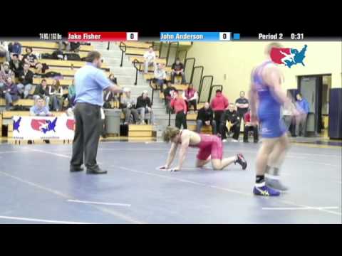 GR 74 KG - Gold - Jake Fisher (MN Storm) vs. John Anderson (Army)
