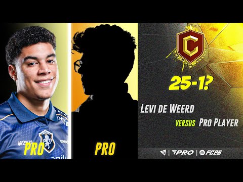 LEVI DE WEERD VS PRO PLAYER IN FC26 (WEEKEND LEAGUE) FIRST DEFEAT FC26 PRO