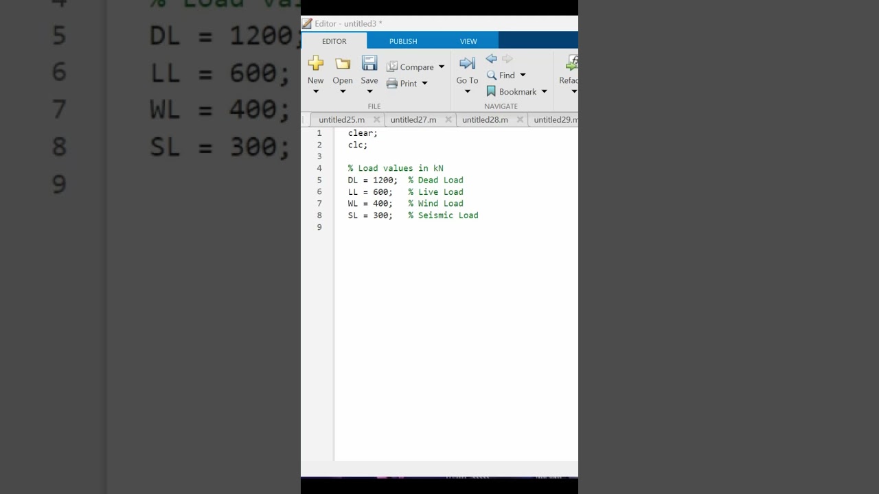 Earthquake coding in Matlab. Structure analysis