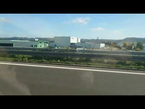 BMW 330d smokey drive by autobahn