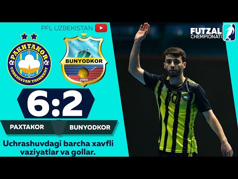 Futzal.  Oliy liga. 16-tur. Ikkinchi kun PAXTAKOR — BUNYODKOR 6:2