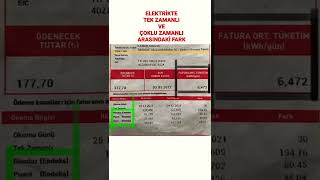 FAZLA PARA ÖDEMEYİN!!! ELEKTRİKTE TEK ZAMANLI VE ÇOKLU ZAMANLI ARASIND
