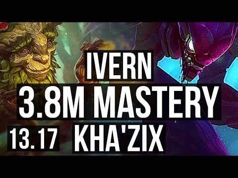 IVERN vs KHA (JNG) | 3.8M mastery, 3/1/8, 1100+ games, Rank 9 Ivern | NA Challenger | 13.17