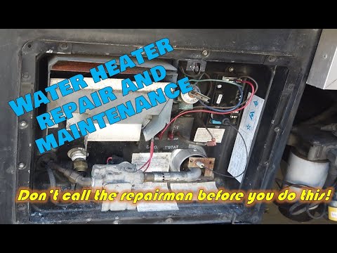 RV Camper Water Heater Repair & Maintenance (Replace thermal cut-off, pressure relief & anode rod)