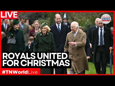 ROYAL CHRISTMAS LIVE | King Charles & Royal Family Arrive For Sandringham Church Service