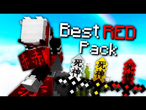 yusei fudo - BEST Red Minecraft PVP Texture PACK FPS BOOST l Hypixel Bedwars