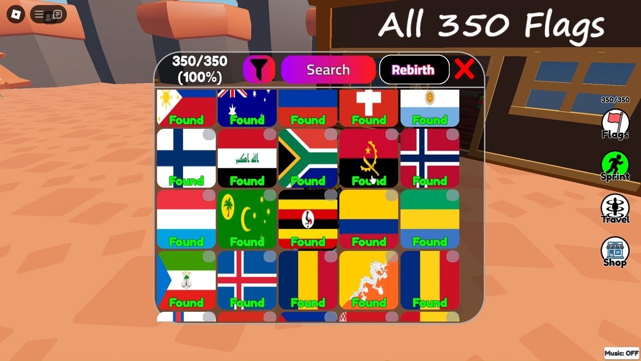 Find The Flags *How to get All 350 Flags and Badges* Roblox