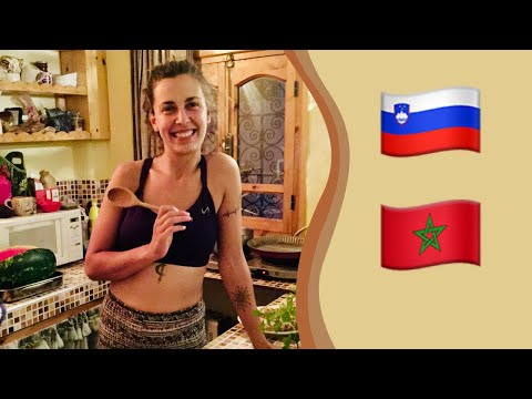 Stuck in Morocco, Meet the Housemates: Slovenian Yoga Teacher Cooks Veggie Burgers