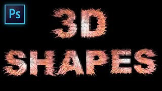 How To Create 3D Shapes With Spikes In Photoshop | Photoshop 2021 Tutorial