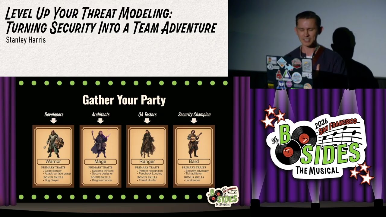 BSidesSF 2026 - Level Up Your Threat Modeling: Turning Security Into a Team... (Stanley Harris)
