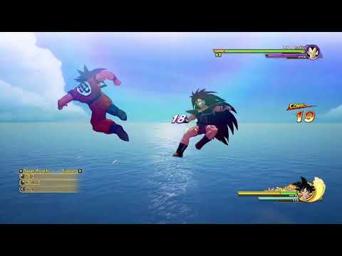 goku  vs radiz first time