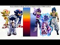 Sonic Shadow Shadic VS Goku Vegeta Gogeta POWER LEVELS DBZ DBS Sonic 1 Sonic 2 Sonic 3