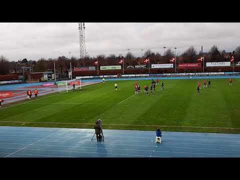 Hvidovre IF - FC Fredericia 5-1 Kim Aabech mål på straffespark 27.11.2021