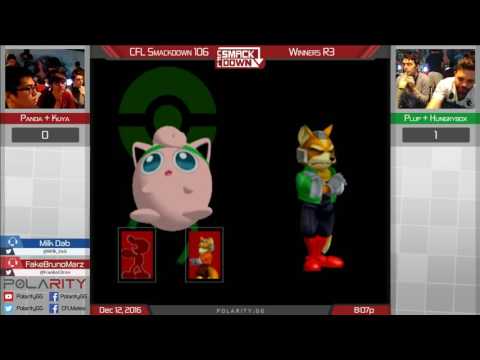 CFL Smackdown 106 Melee - Panda + Kuya vs Hungrybox + Plup - Winners Quarters