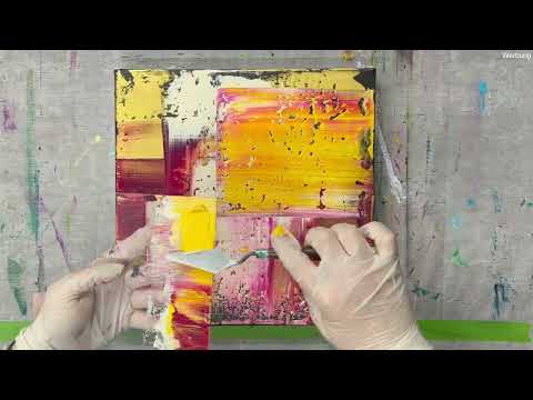 Wow-Effekt: Wie Du abstrakte Bilder mit Acrylfarben und Plexiglas malst (Rakeltechnik)