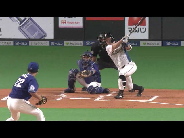 【1回裏】ファイターズ・渡邉 先制の2点タイムリー2ベースヒットを放つ!! 2021/5/28 F-D