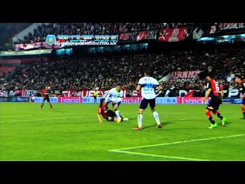 ¿Penal a Meza? Newell's 1 Gimnasia LP 0. Torneo Inicial 2013. Fecha 2. Fútbol Para Todos.
