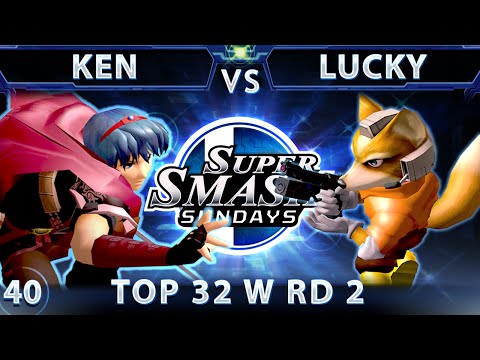 SSS 40 - Liquid Ken (Marth) Vs. Lucky (Fox) SSBM Top 32 Winners Round 2 - Smash Melee