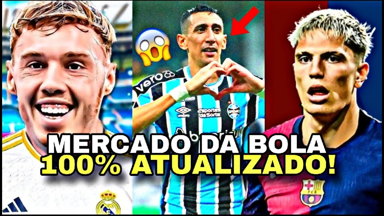 🚨🚨DI MARIA NO GRÊMIO, COLE PALMER NO REAL MADRID, GARNACHO NO BARCELONA E MAIS!! MERCADO DA BOLA