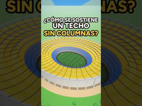 ¿Cómo se sostiene un techo sin columnas? 🏟️⚽