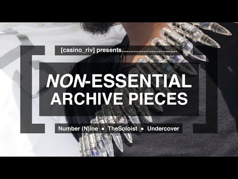 NON-Essential Archive Pieces: Number (N)ine, TheSoloist, Undercover