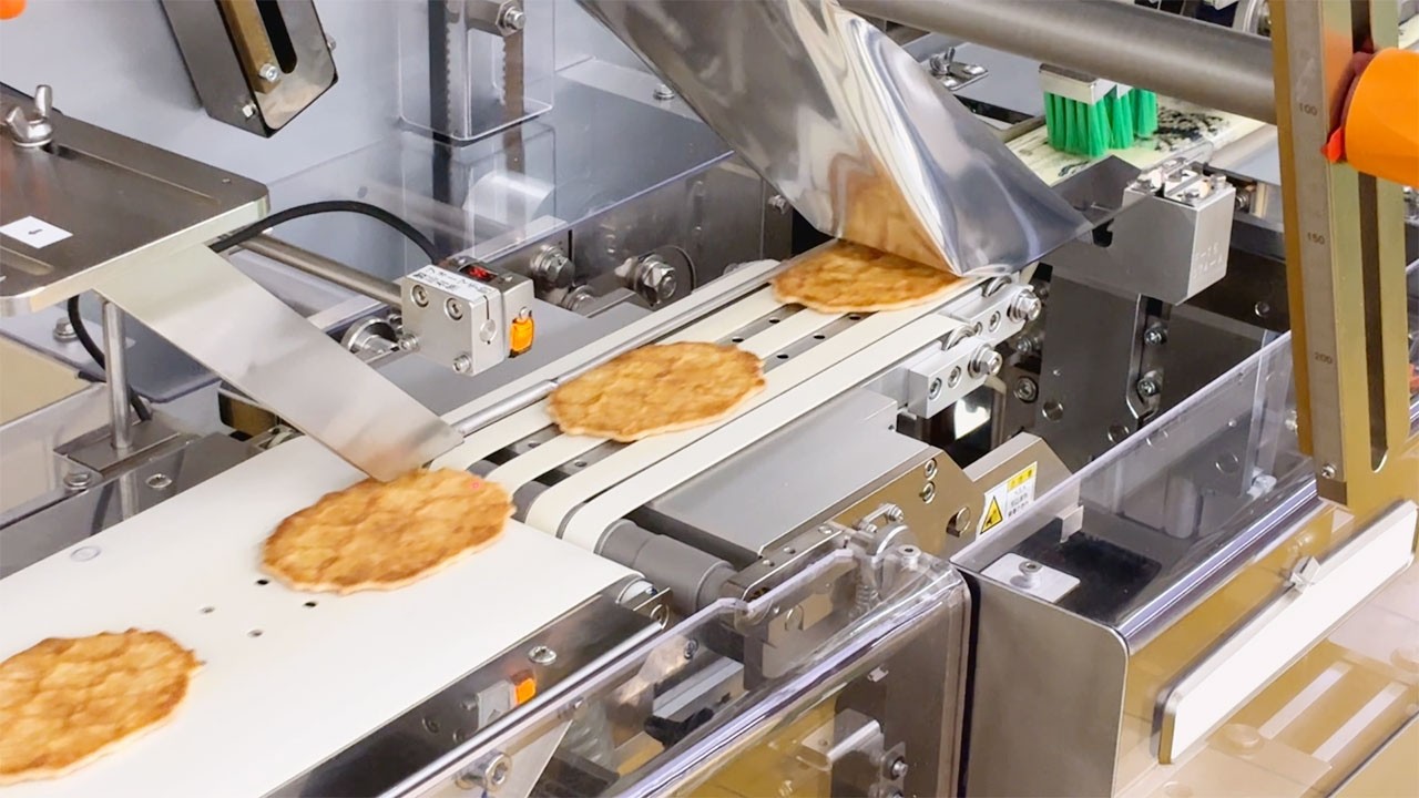 かみこみX線検査機│ワッフルクッキーの検査例