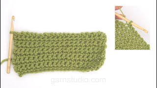 How to crochet lobster stitch by turning the crochet hook