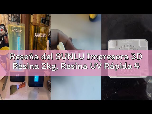 Vídeo relacionado con SUNLU 2KG Upgrade Resina ABS-Like, resina para impresora 3D impresoras 3D LCD/DLP/SLA de resina de curado UV de 405nm, resina de impresora 3D de alta compatibilidad,2000g gris