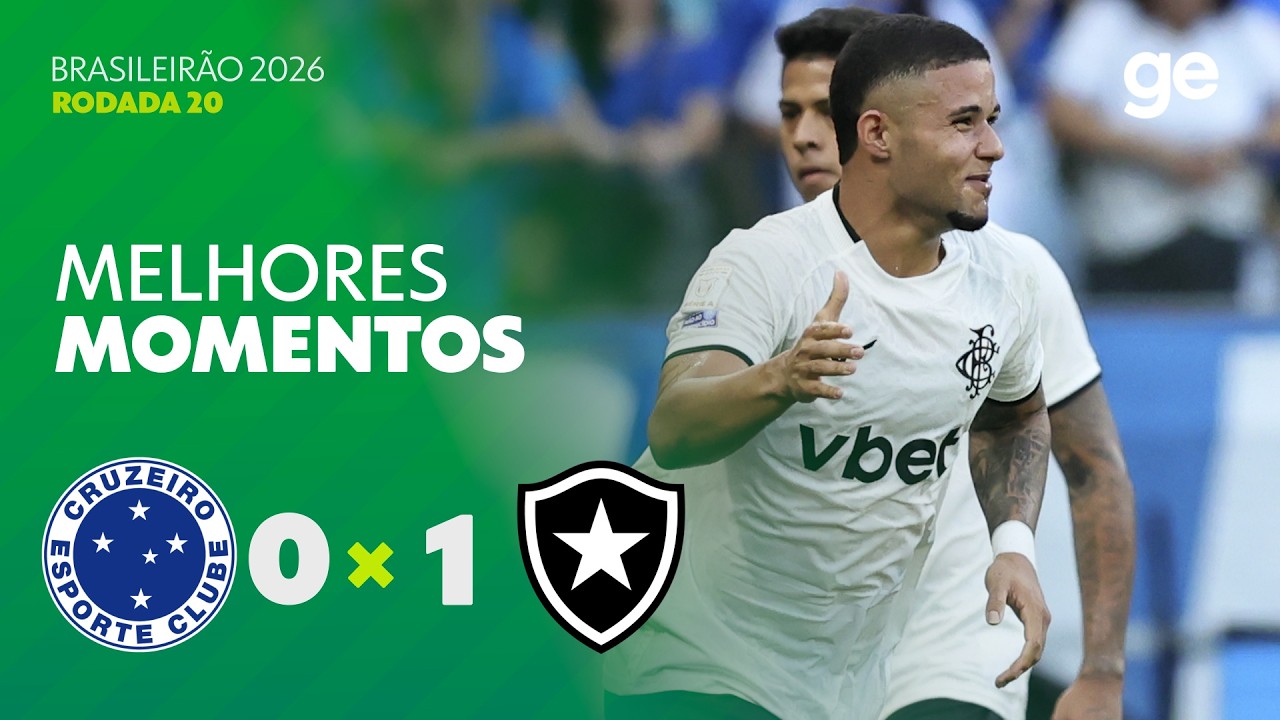 VÍDEO | Gol e melhores momentos da vitória do Botafogo sobre o Cruzeiro no Mineirão