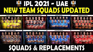 IPL 2021 | New Team Squads Updated | All Teams Players Full List | CSK MI RCB DC KKR SRH PBKS RR