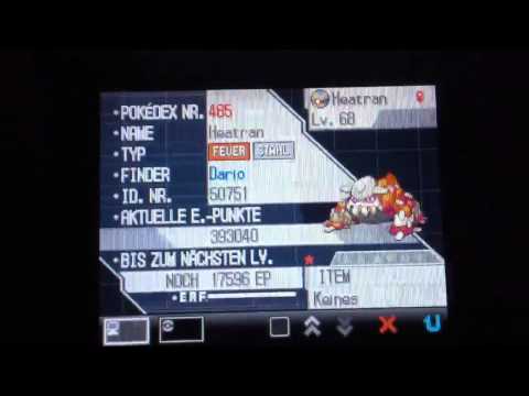 Pokemon Shiny / Schillerndes Heatran , 1,627 SR's white 2