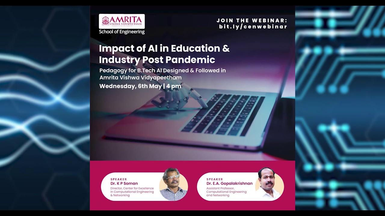 Webinar on Impact of AI in Education & Industry Post Pandemic - Future of Engineering Aspirants