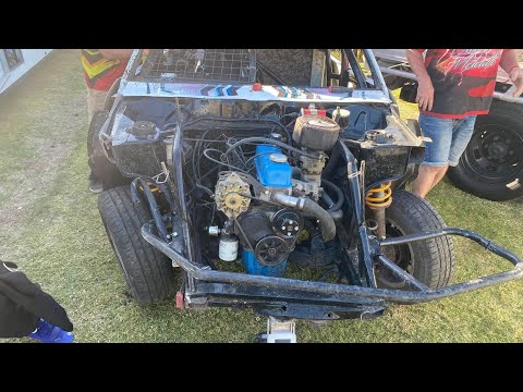 Final Heat Race, SSA National Junior Sedan Title, Borderline Speedway, Mt Gambier