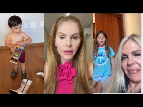 Barbara Evans happily reports that her family is arriving at her house for the twins' birthday.