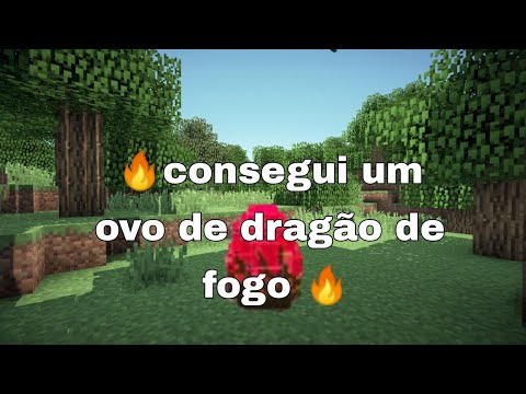 consegui um ovo de dragão de fogo! 🔥