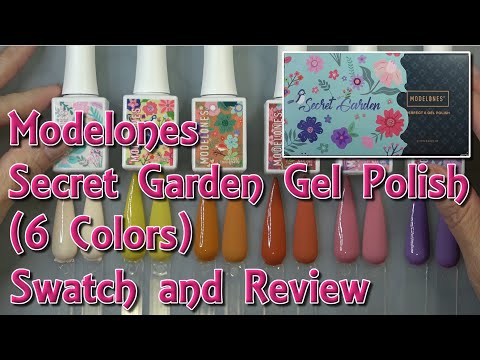 Modelones Secret Garden Swatch & Review! 6 BEAUTIFUL Gel Polishes!