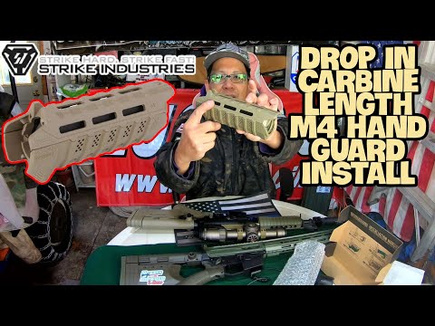 AR-15 BUDGET BUILD UPGRADE STRIKE INDUSTRIES DROP IN FDE VIPER CARBINE LENGTH HANDGUARD INSTALLATION
