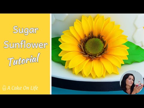 How to make a Sugar Sunflower Cake Topper