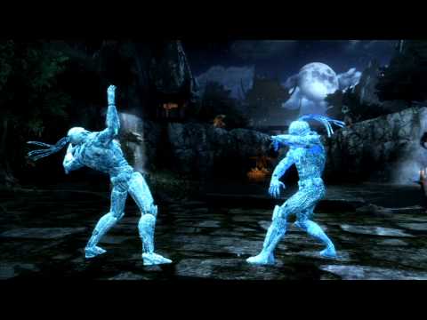 MK9 - Midscreen B&B involving a whiffed dive kick (Cyber Sub Zero)